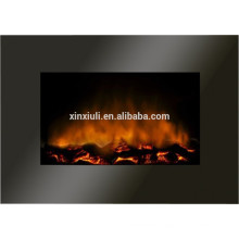 log fuel wall mounted fireplace with led